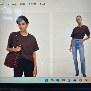 Madewell Cotton Relaxed Oversized Tee Small Carob brown